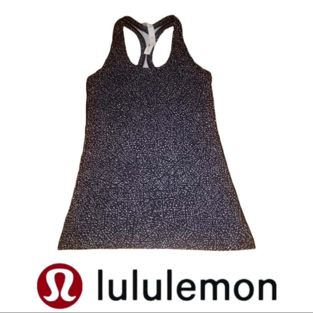 NWOT Lululemon Cool Racerback Tank || - Black and White - Size 6